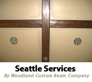 Decorative Wood Beams in Seattle Washington by Woodland Beams